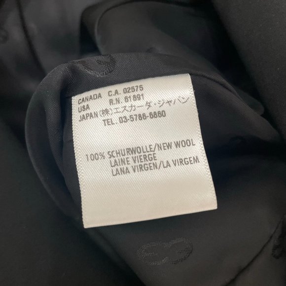 ESCADA {34} Black Jacket Wool 2-Button - Picture 4 of 5